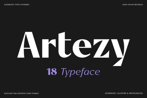 Artezy: A Font for Modern Luxury