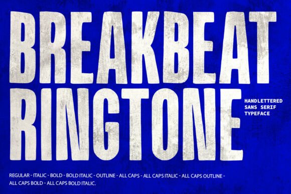 Breakbeat Ringtone: A Bold Typeface for Music and Beyond