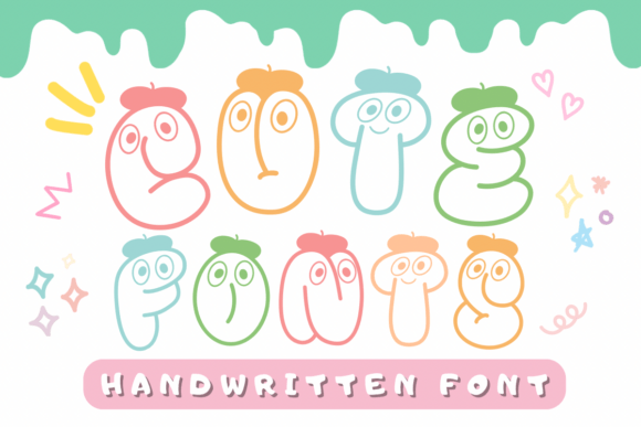 Cute Fonts Delights with Quirky Handwritten Style
