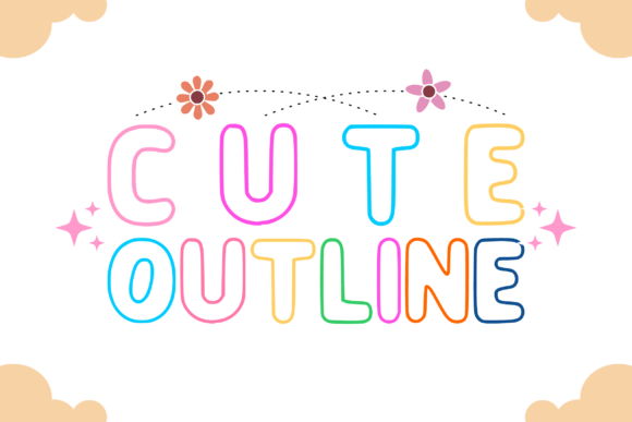 Cute Outline: A Font with Heart
