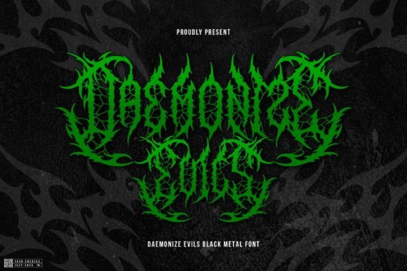 Daemonize Evils Font: A Bold Statement in Black Metal Design
