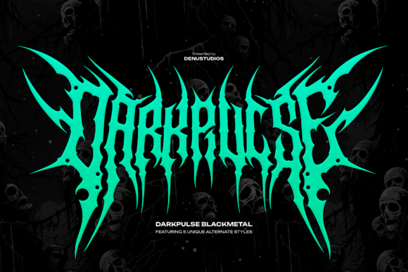 Darkpulse Font: A Bold Statement in Black Metal Typography