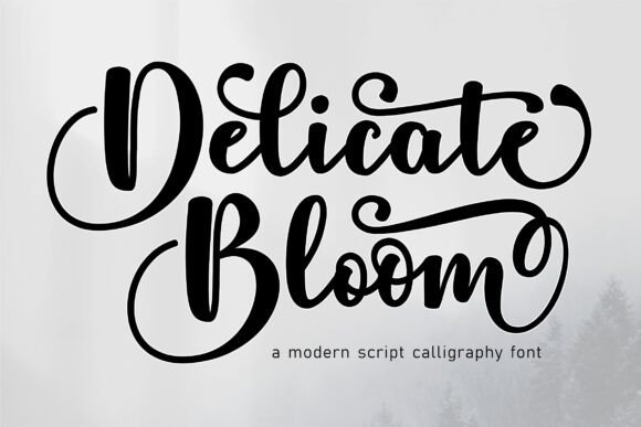 Delicate Bloom Font: A Graceful Choice for Elegant Design