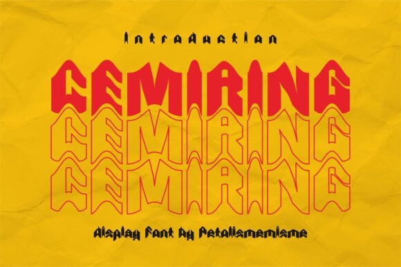 Discover the Beauty of Cemiring: A Wave-Like Font for Creative Expression