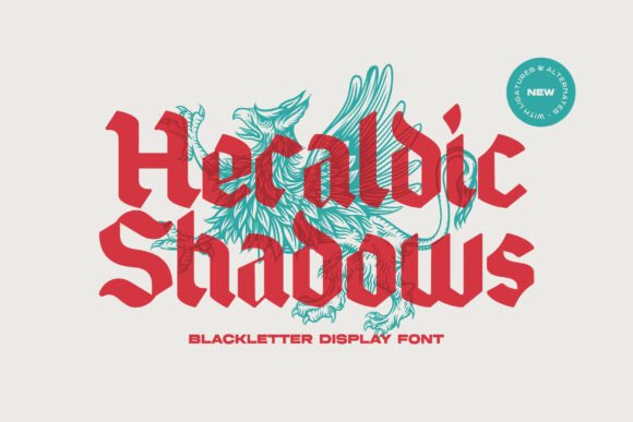 Heraldic Shadows Font: A Bold Statement in Design