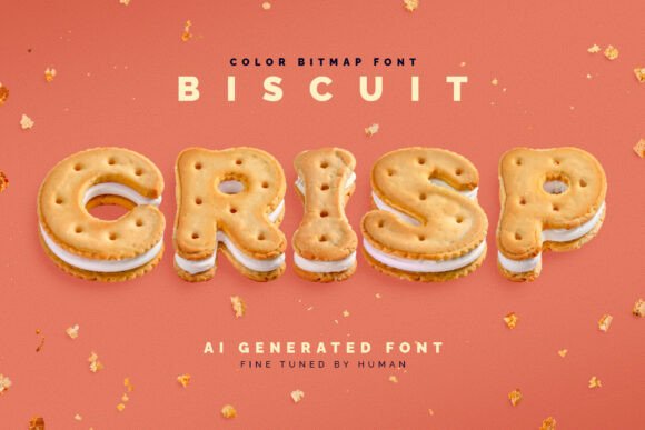 Introducing Biscuit Crisp: A Unique Font Inspired by Sandwich Cookies