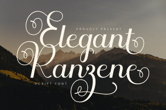 Introducing Ranzene: A Calligraphy Font That Adds Charm and Elegance to Your Designs