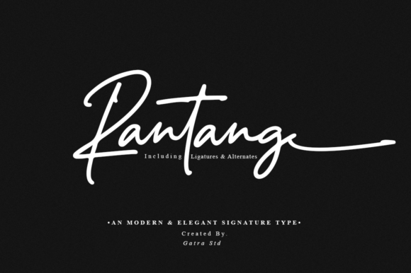 Rantang: A Script Font with a Delicate Edge