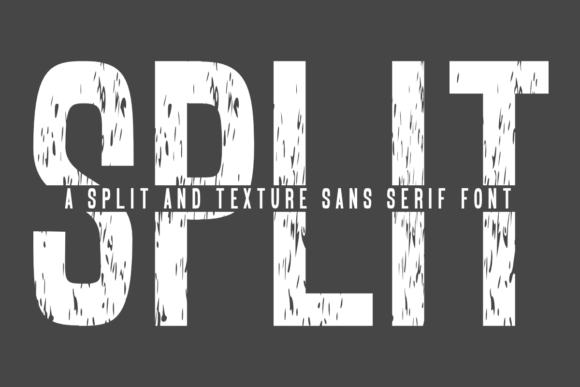 Split: A Bold Sans Serif Font with a Rugged, Textured Twist