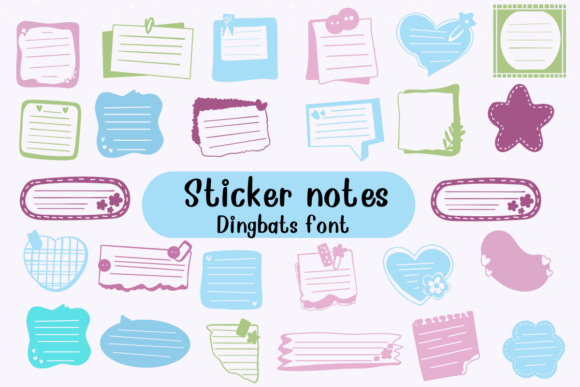 Sticker Notes: A Playful Font for Creative Expression